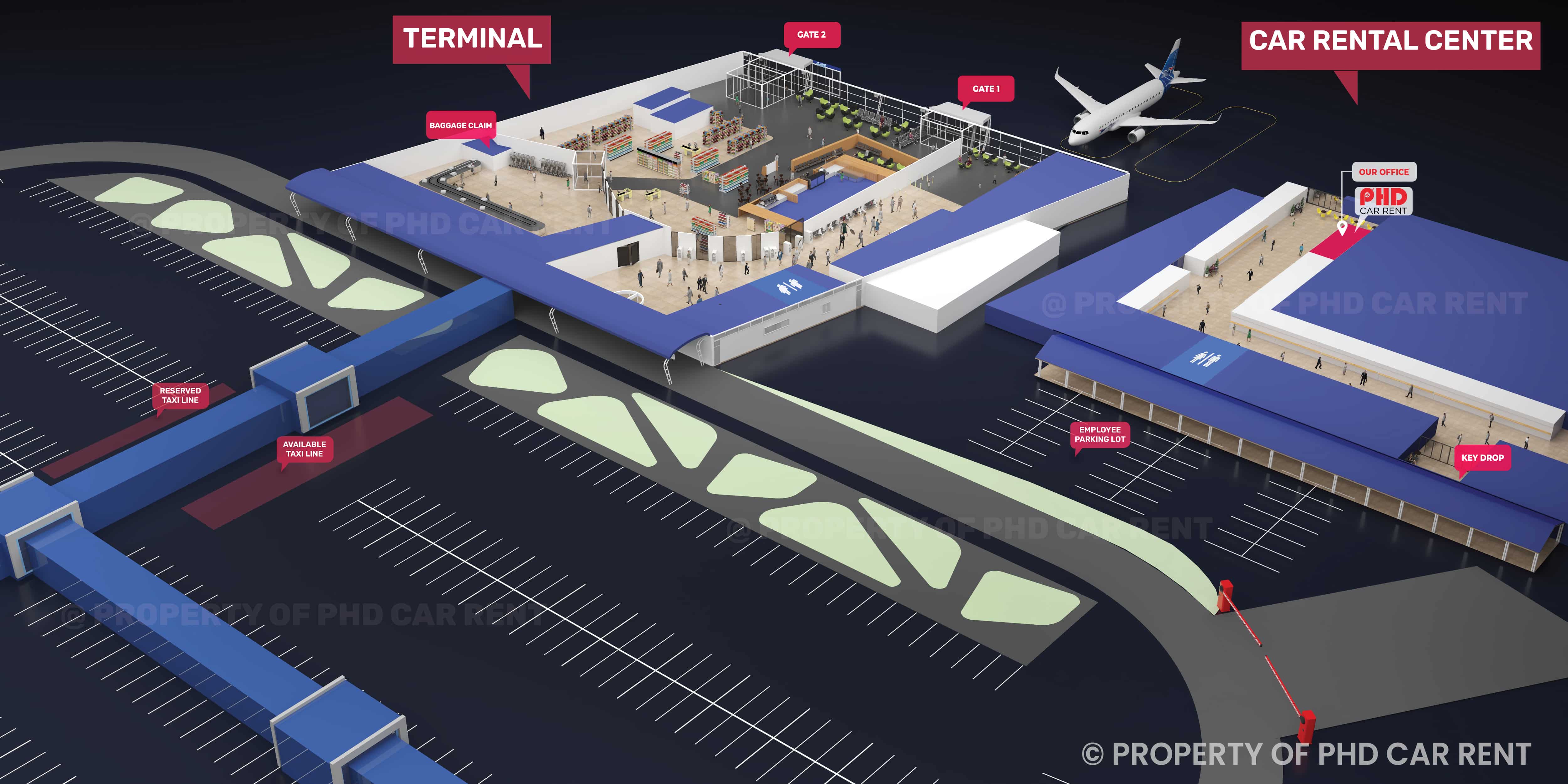 Faroe Airport Map